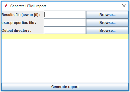 Generate HTML Report Input