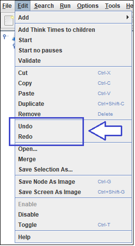Undo and Redo options in Toolbar