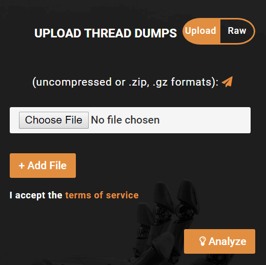 Upload Thread Dump