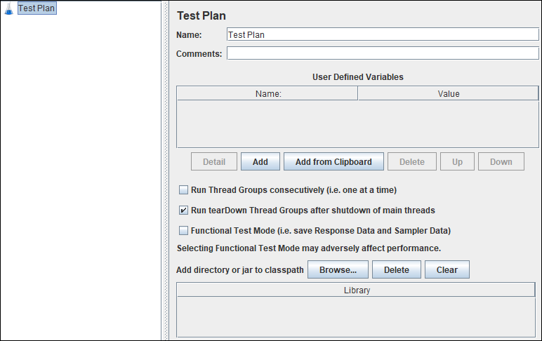 JMeter - Test Plan Element