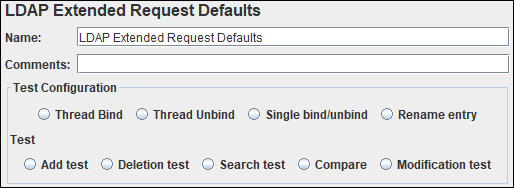 JMeter - LDAP Extended Request Defaults