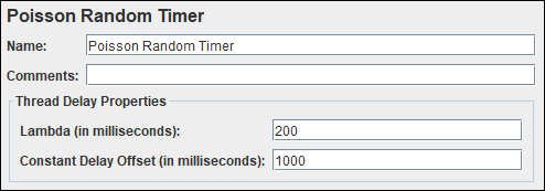 JMeter - Poisson Random Timer