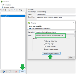 NeoLoad – Constant String Variable - How to define a variable