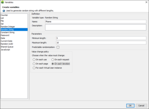 NeoLoad – Random String Variable - How to generate